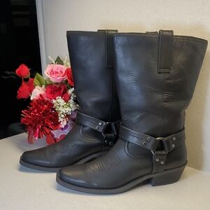 Womens DINGO Black Leather Boots (sz 8.5)